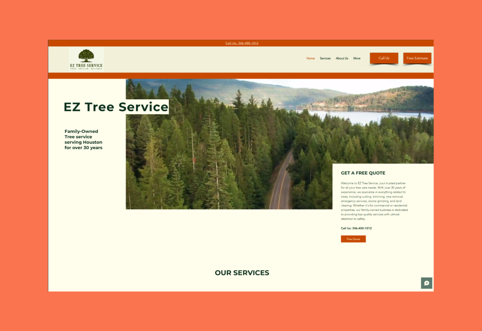 EZ Tree Service — SERVICE BUSINESS — WEB DESIGN